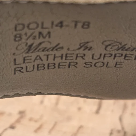 Donald J. Pliner Gold Shimmer Cork Wedge Sandals - Picture 5 of 13